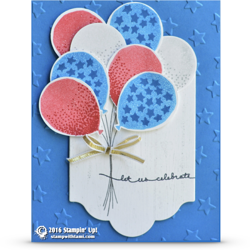 stampin up balloon celebration card