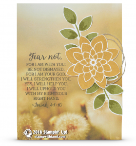 stampin up fear not crazy about you symptahy card