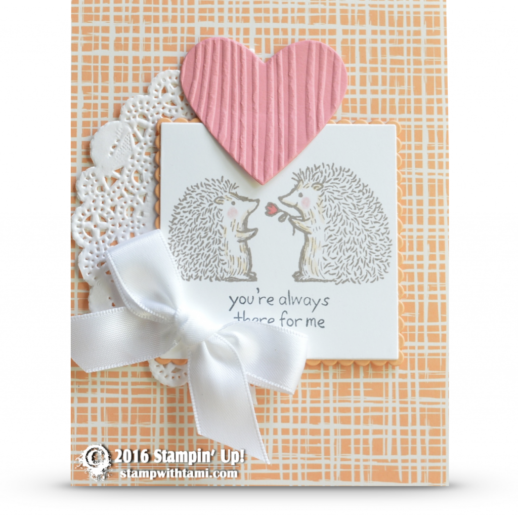 stampin up love you lots hedgehogs