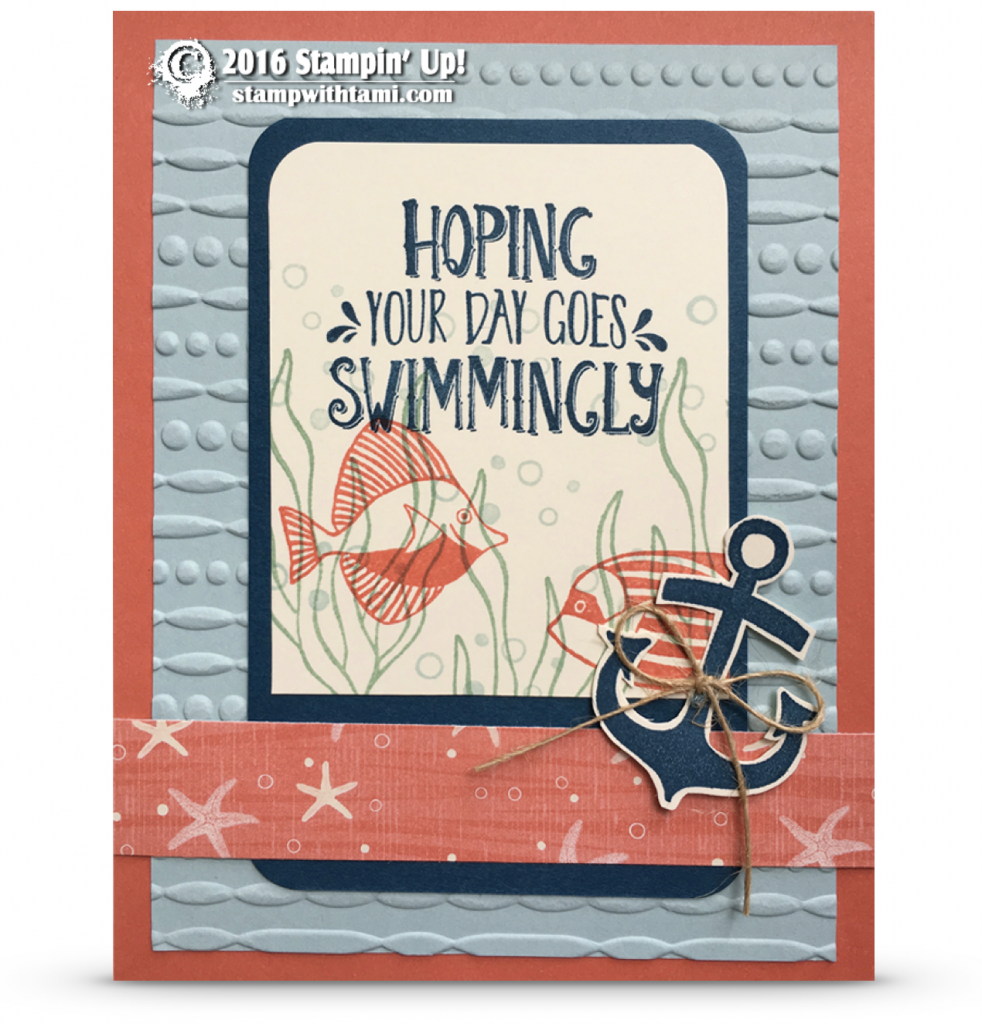 stampni up seaside shore summer card