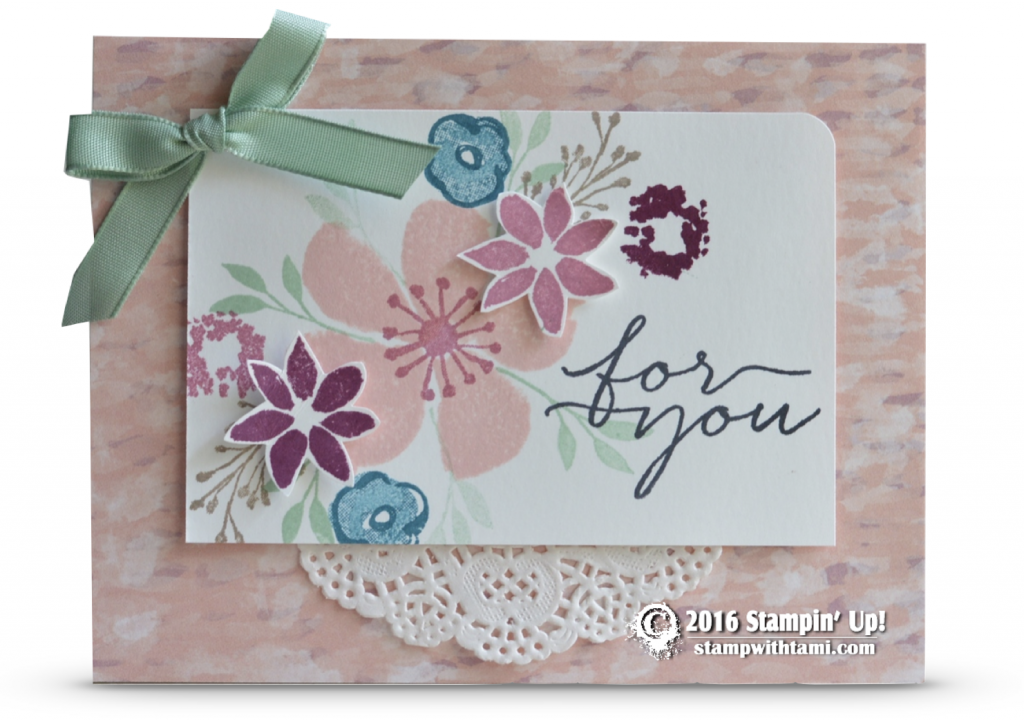 stampin up blooms and wishes
