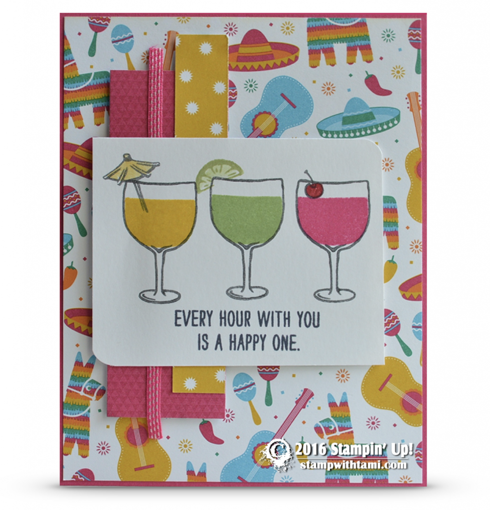 stampin up mixed drinks card