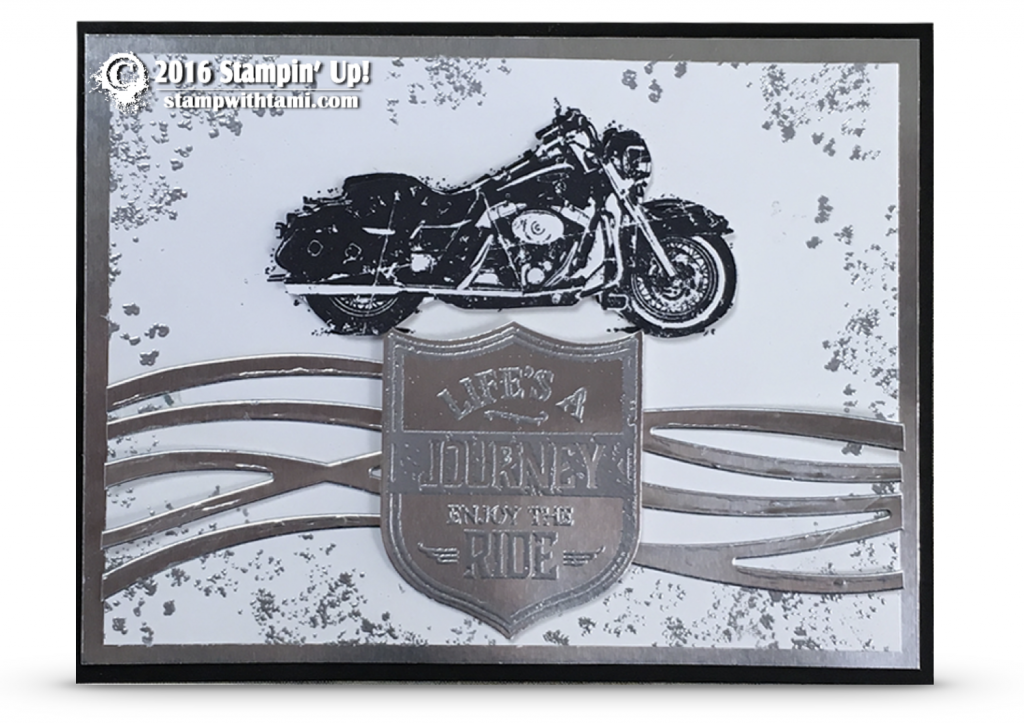 stampin up one wild ride harley davidson motorcycle card