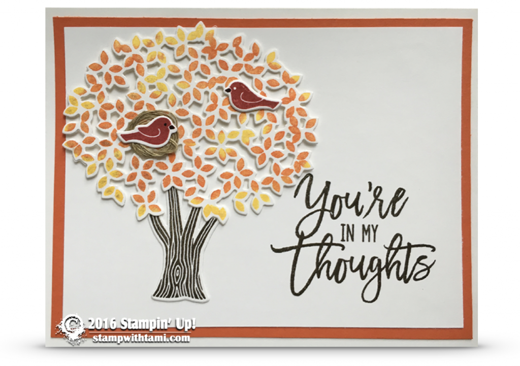 stampin up thoughtful branches mary bush