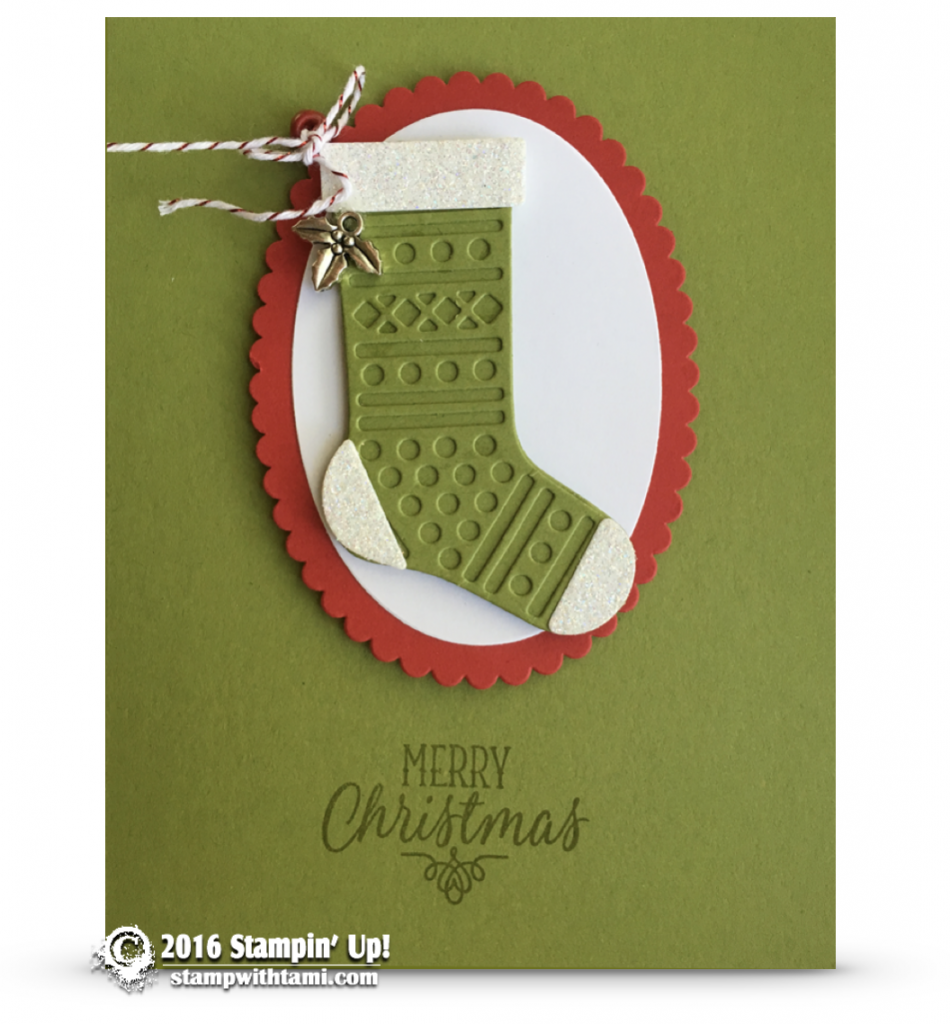 stampin up hang your stocking card