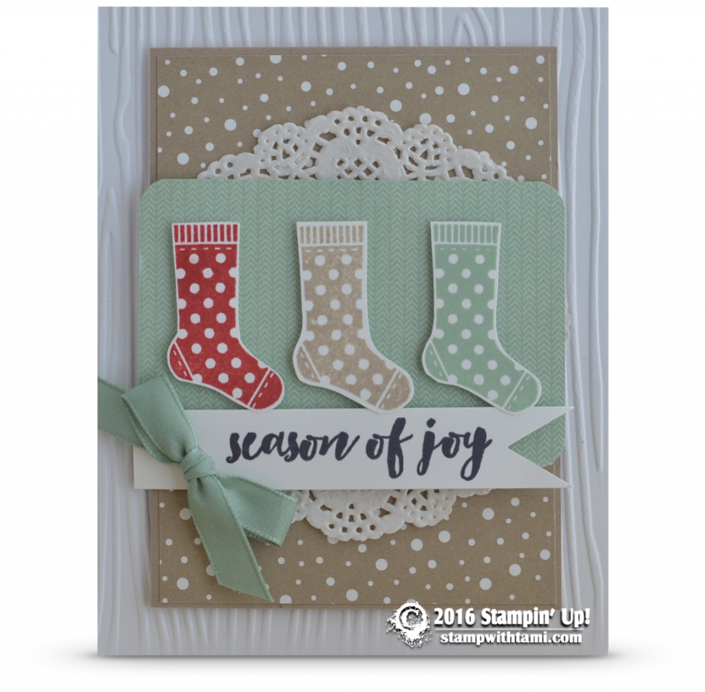 stampin up hang your stockings card 1