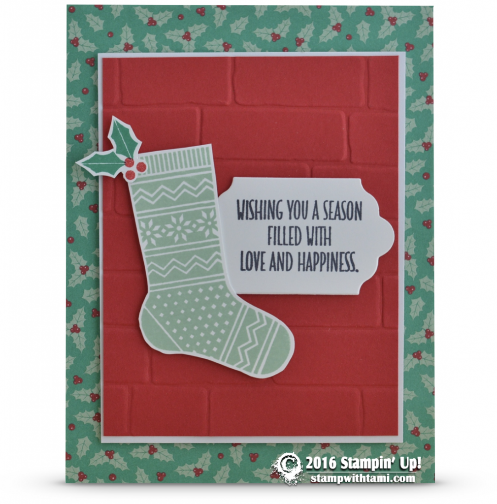 stampin up hang your stockings card 2