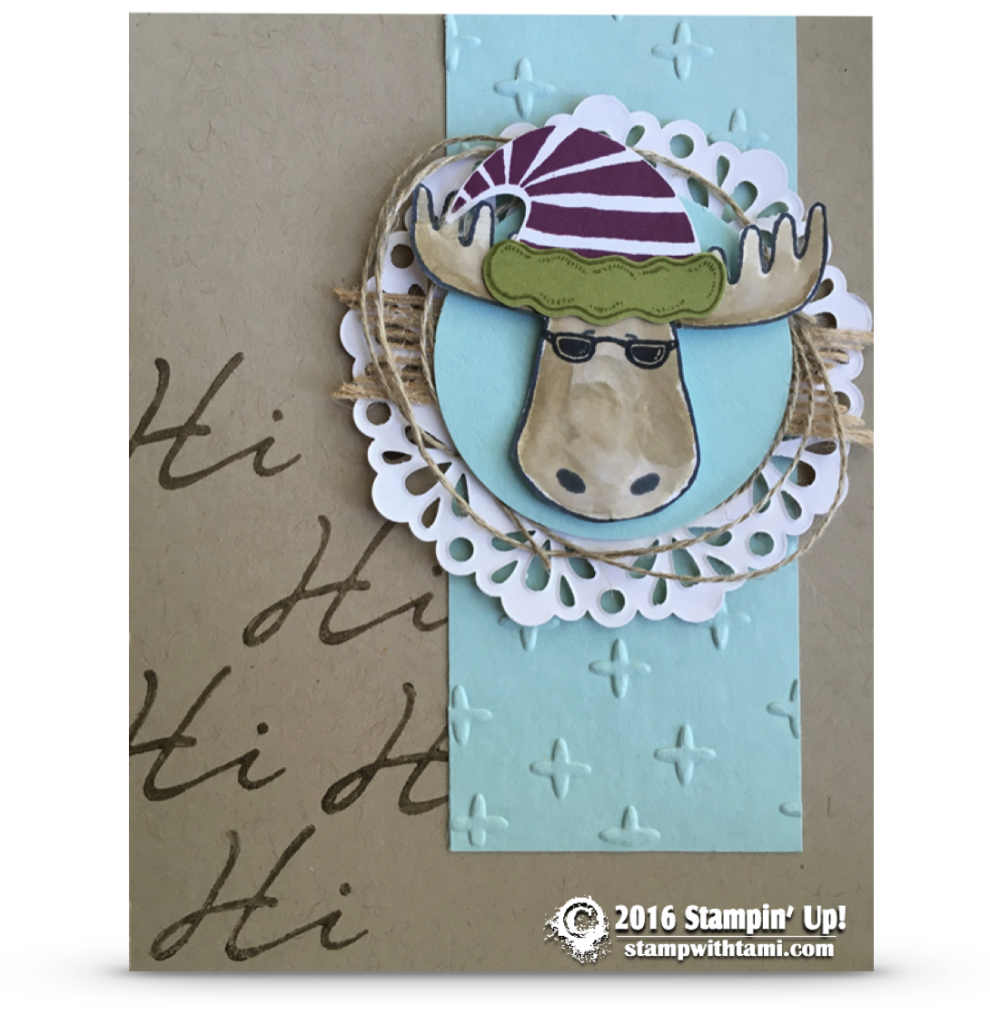 stampin up jolly friends moose card1