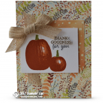 Card Thank Goodness Pumpkins From Gourd Goodness Part Of Stampin