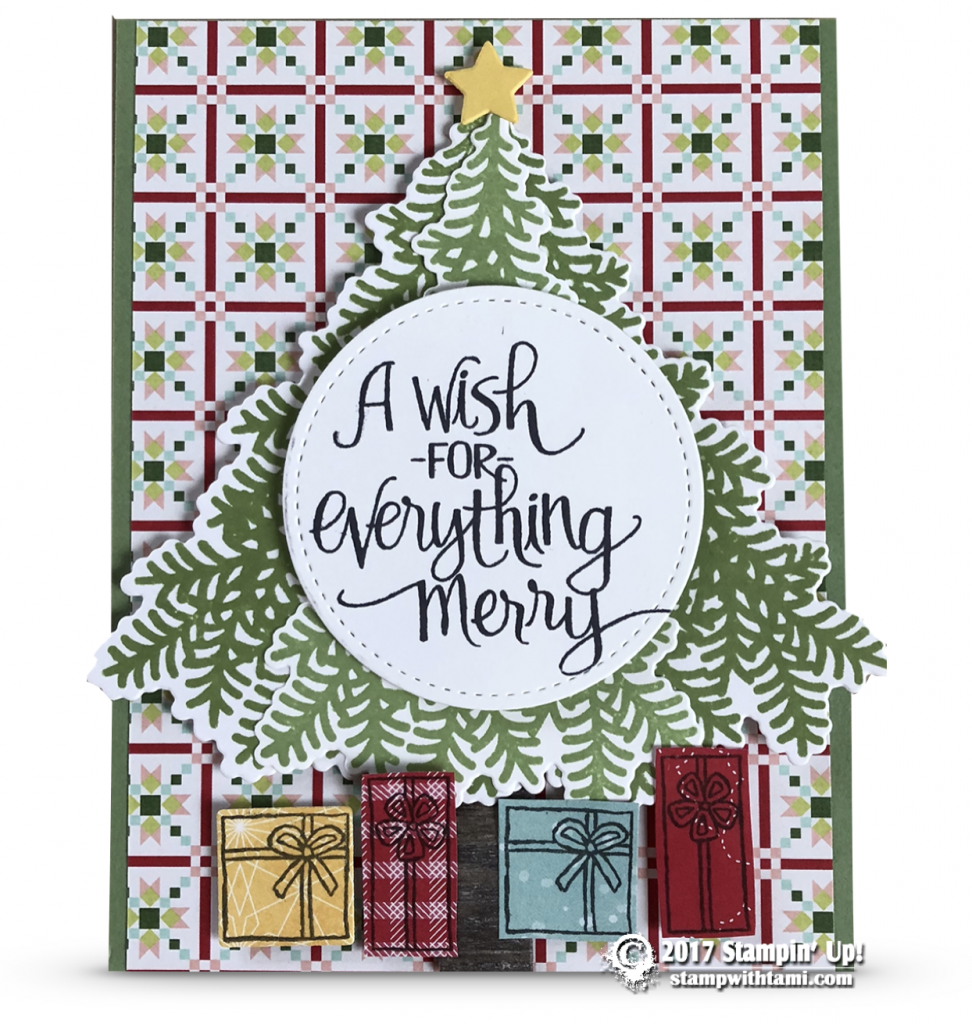 Card: A Wish Holiday Tree Card From The Ready For Christmas Bundle 