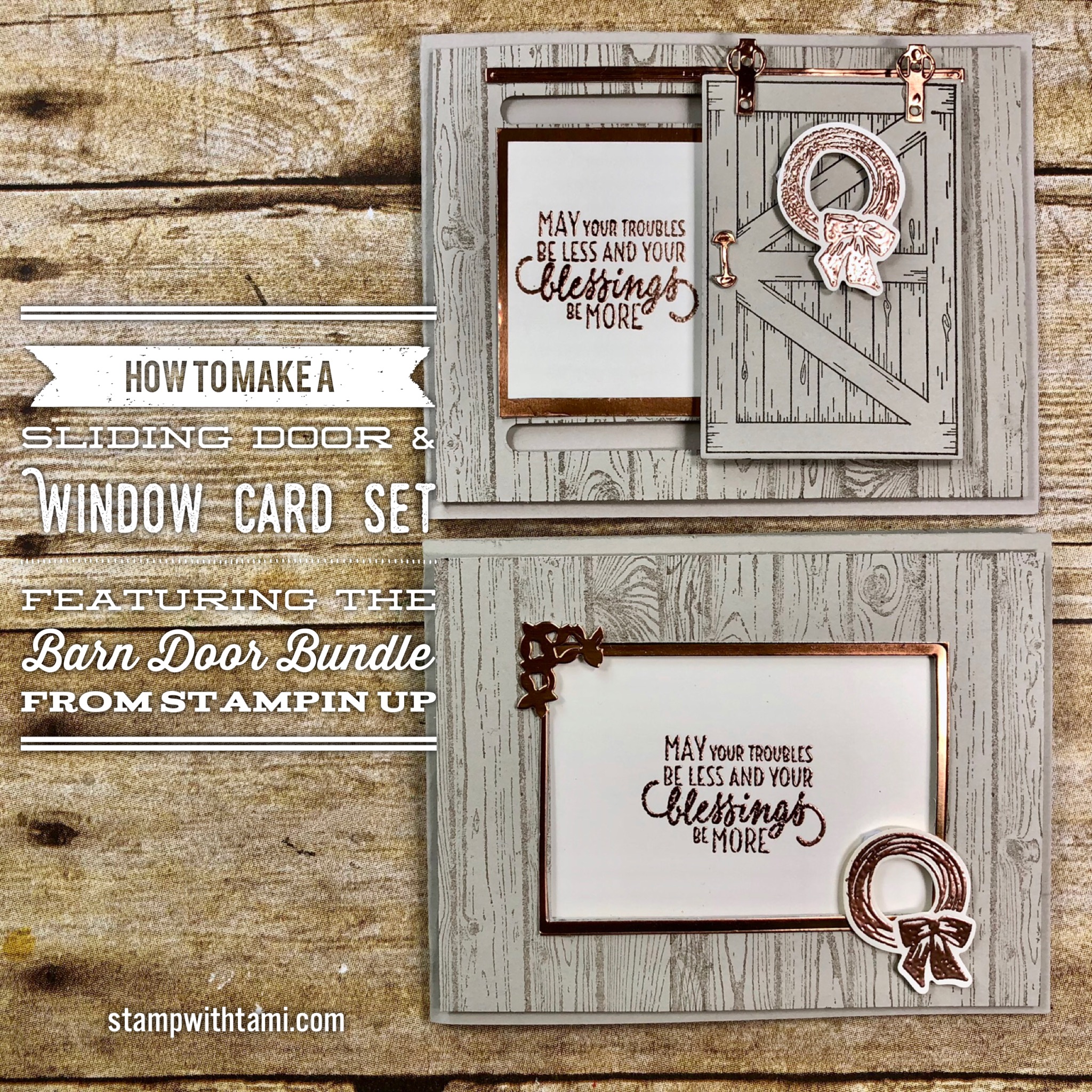 ONLINE CLASS VIDEO How to create a Sliding Barn Door Card