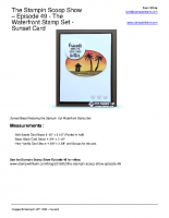 sunset beach stampin up waterfront card