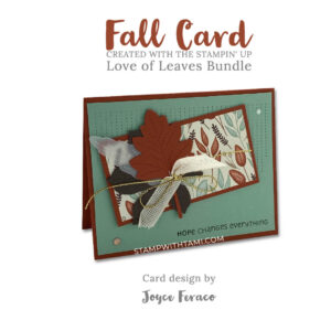 love of leaves stampin up 2020 holiday mini catalog