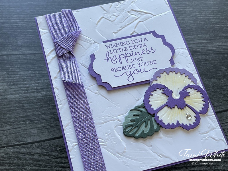 Pansy Patch Card Tutorial Stampin Up