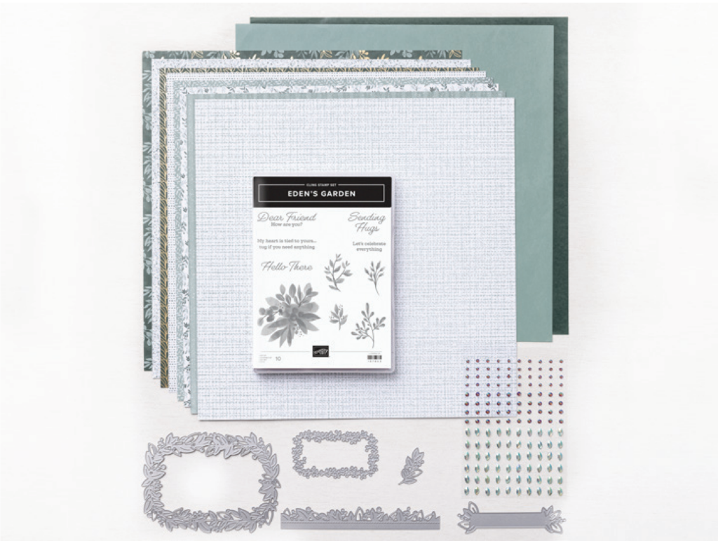 Stampin Up Edens Garden Collection Fold Flat Z Fold Stampwithtam