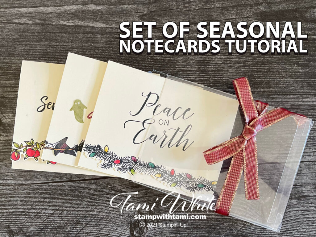 Seasonal Set of Notecards Tutorial