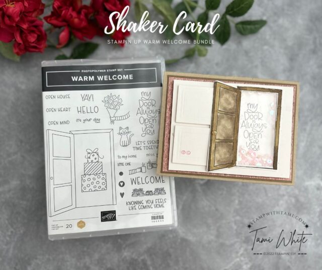<p><img class="alignnone size-shareaholic-thumbnail wp-image-66561" src="http://stampwithtami.com/blog/wp-content/uploads/2022/10/stampin-up-warm-welcome-shaker1-640x537.jpg" alt="" width="640" height="537" /></p> <h2>WORLD CARD MAKING DAY</h2> <p>October 1, 2022</p> <p>Today is World Card Making Day! Here @stampwithtami everyday is card making day <span class="emoji">😍.</span></p> <p>Stampin Up has a free virtual event 2:00-5:00 MT today to celebrate. One of the bundles in the online class is the Warm Welcome bundle. This is an early release bundle from the upcoming Jan-June Catalog. I wanted to share another idea so I created this fun shaker card with sequins and Stampin' Blends markers.</p>