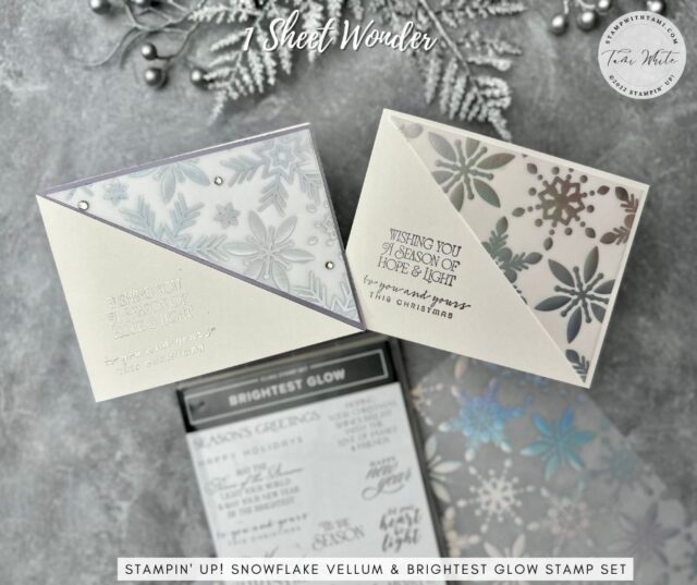 Christmas Sparkle Collection Vellum Paper – 1 sheet, 12″x12″ w