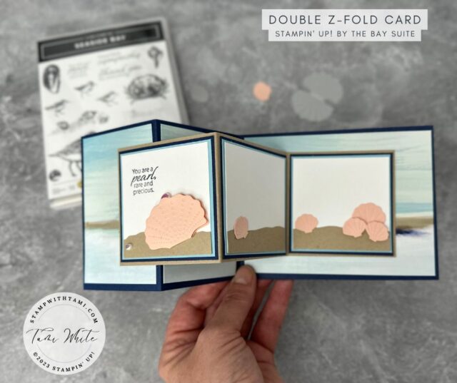 How to make a Double Z Fold Card with Hello Ladybug Bundle