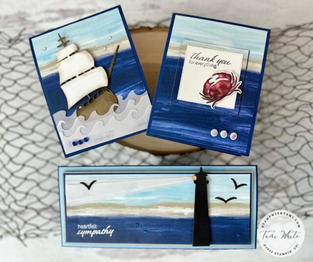 http://stampwithtami.com/blog/wp-content/uploads/2023/01/Stampin-up-by-the-bay-slimline-sympathy-card-with-lighthouse-dies-1-1-640x537.jpg