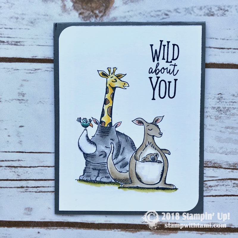 Animal Outing Double Z Fold Card | Stampin Up | StampWithTami.com