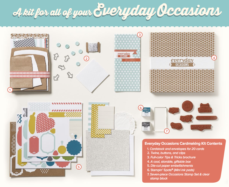 stampin up everyday occasions kit