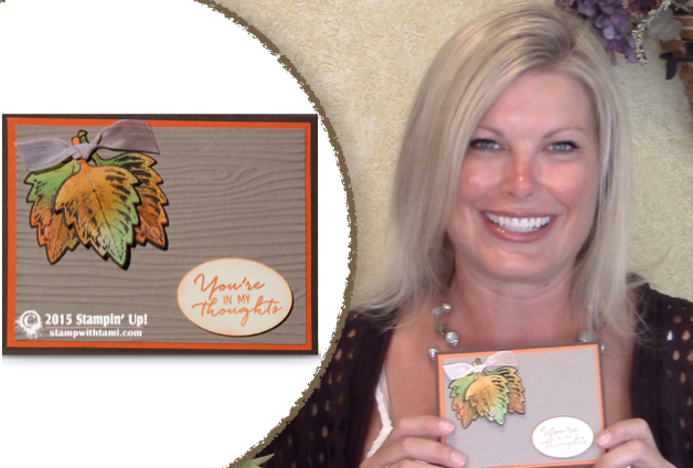 VIDEO: Vintage Leaves Using The Joseph's Coat Technique | Stampin Up ...