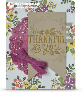 stampin up thankful forest friends stamp set card