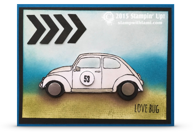stampin up herbie the love bug volkswagon bettle