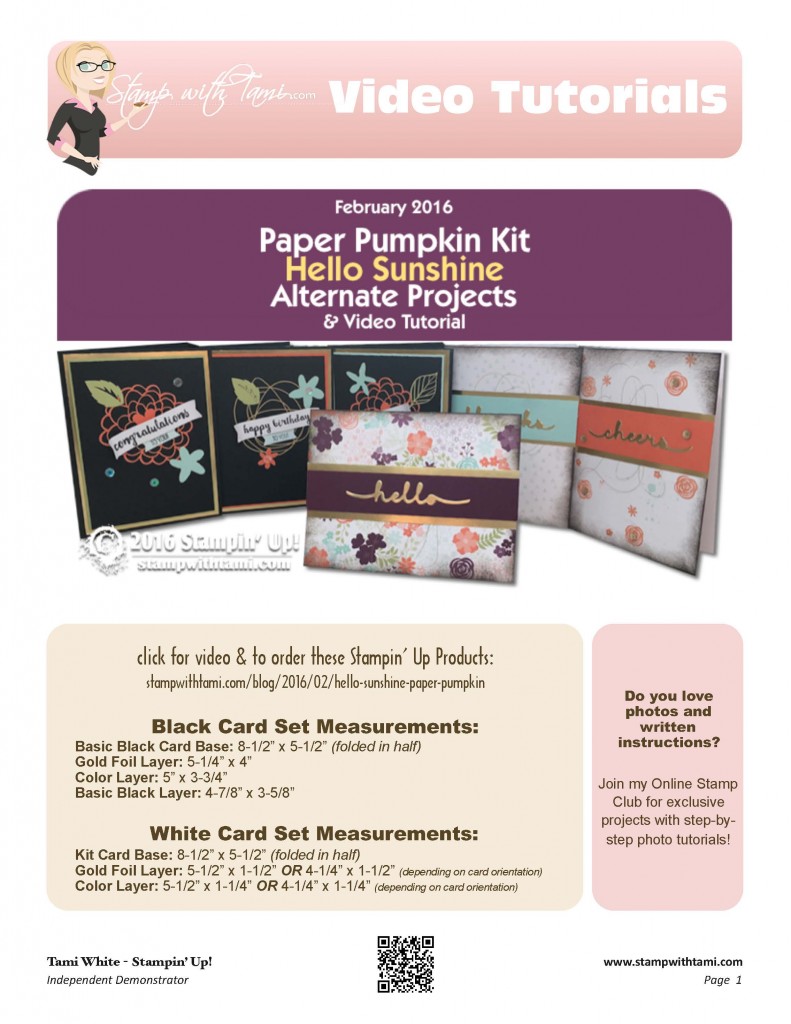 VIDEO: February Paper Pumpkin Reveal, 6 Alternate Projects & Giveaway ...