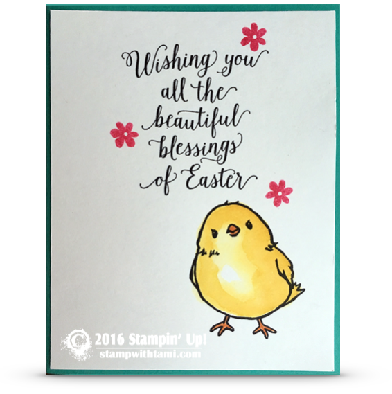 stampin up sale a bration honeyomb happiness easter chick