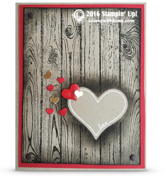 stampin up valentines day heart carved in tree card