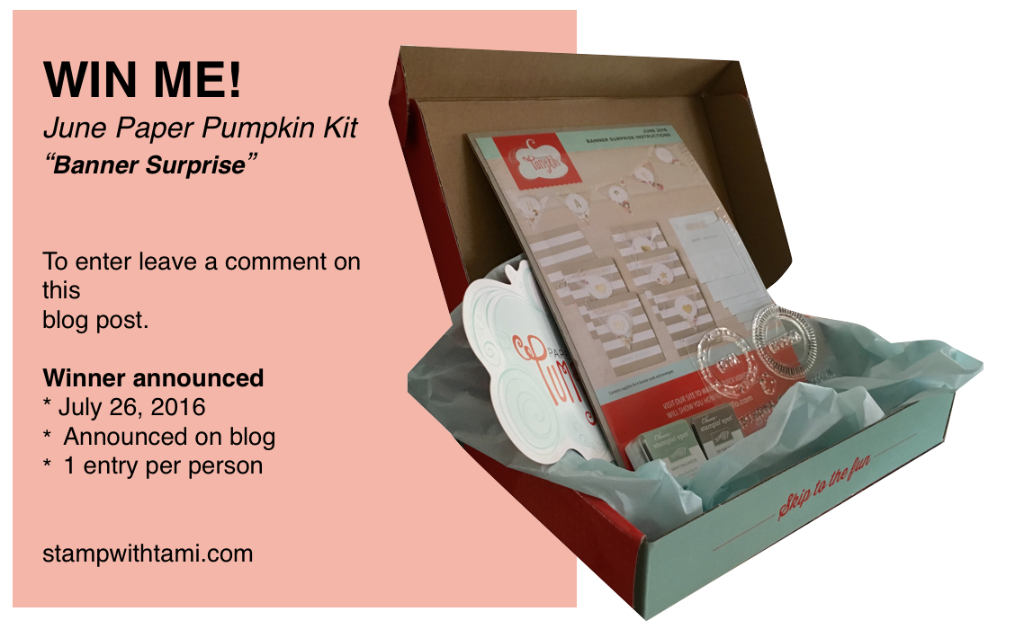 VIDEO: June Paper Pumpkin Kit, Alternate Projects & Giveaway - Stampin ...