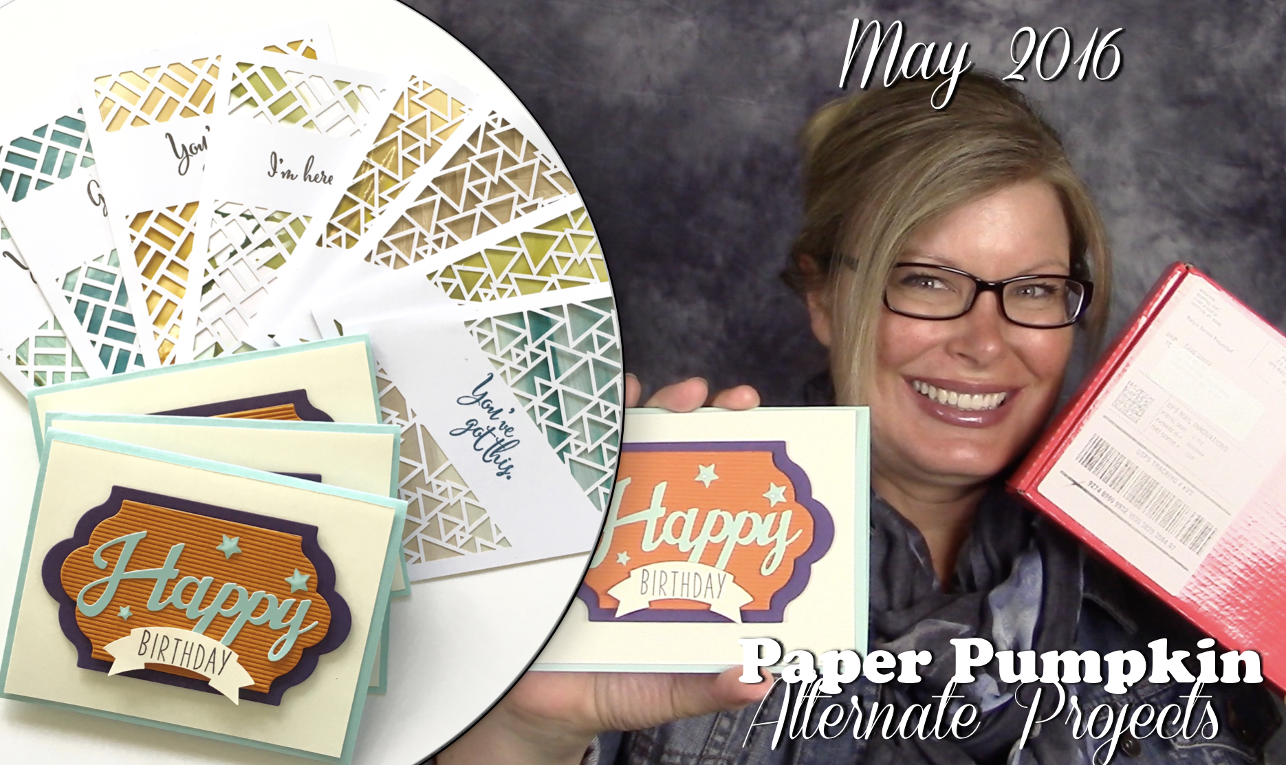 VIDEO: May Paper Pumpkin Kit, Alternate Projects & Giveaway - Stampin ...