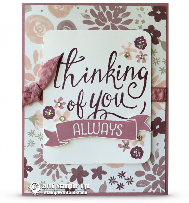 CARD: Thinking of You from the Time of Year set - Stampin' Up ...