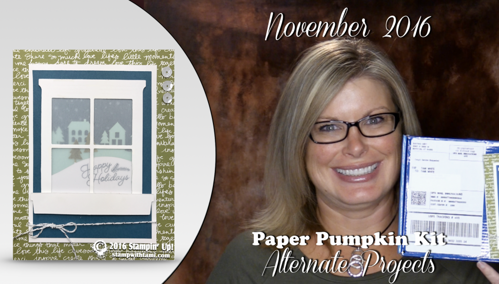 VIDEO: November 2016 Paper Pumpkin Kit, Alternate Projects & Giveaway ...