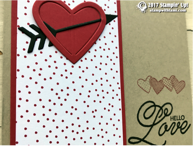 Card Hello Love Valentine From The Sealed With Love Stamps Stampin Up Demonstrator Tami