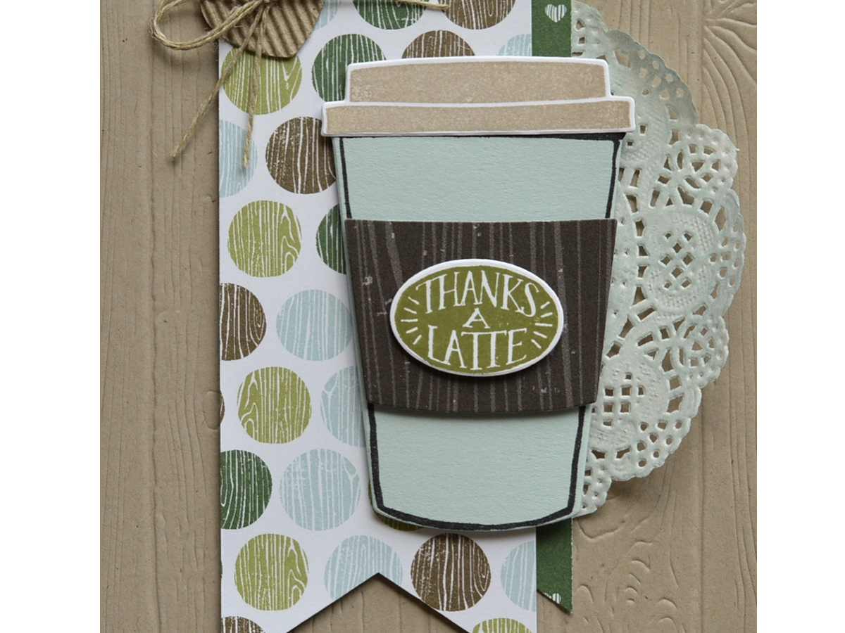 CARD: Thanks a Latte from the Coffee Cafe Stamps - Stampin