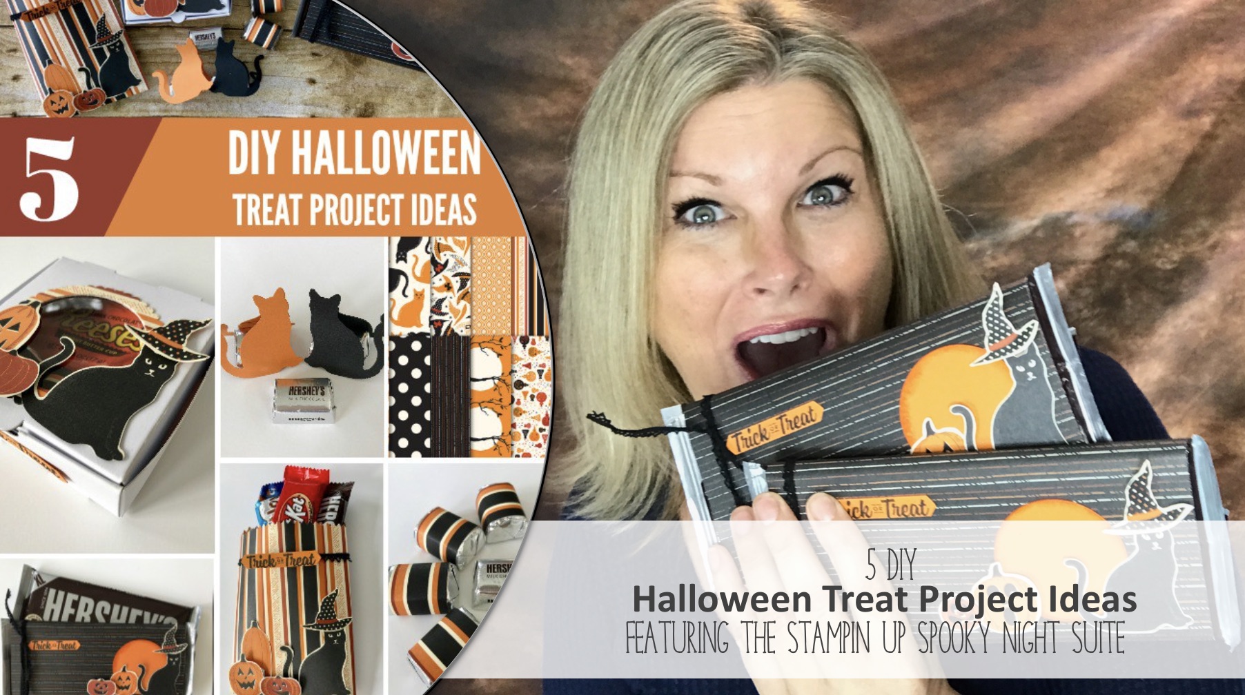 BLOG HOP & GIVEAWAY: How To Make 5 Halloween Candy Treat Project Video ...