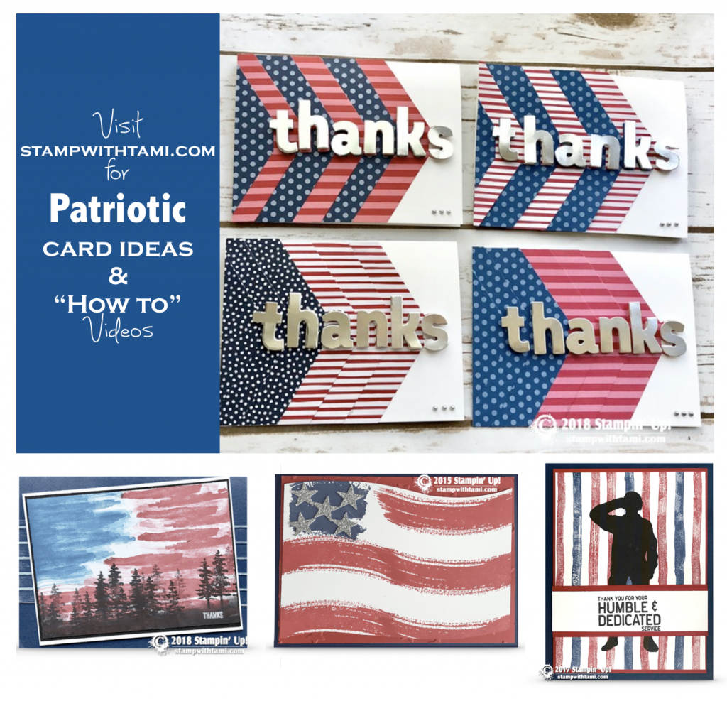 Happy Memorial Day Weekend and Patriotic Thank You Cards - Stampin' Up ...