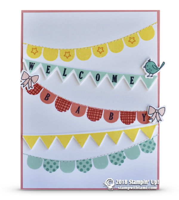 CARD: Adorable Welcome Baby Card from Pick a Pennant Stamps - Stampin ...