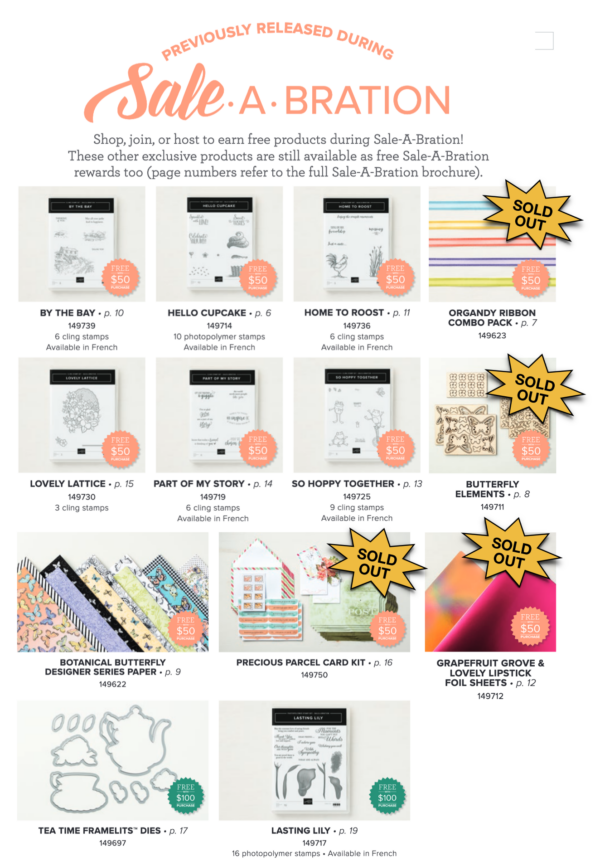 The New Sale-a-Bration 2nd Release Products Are Now Available - Stampin ...