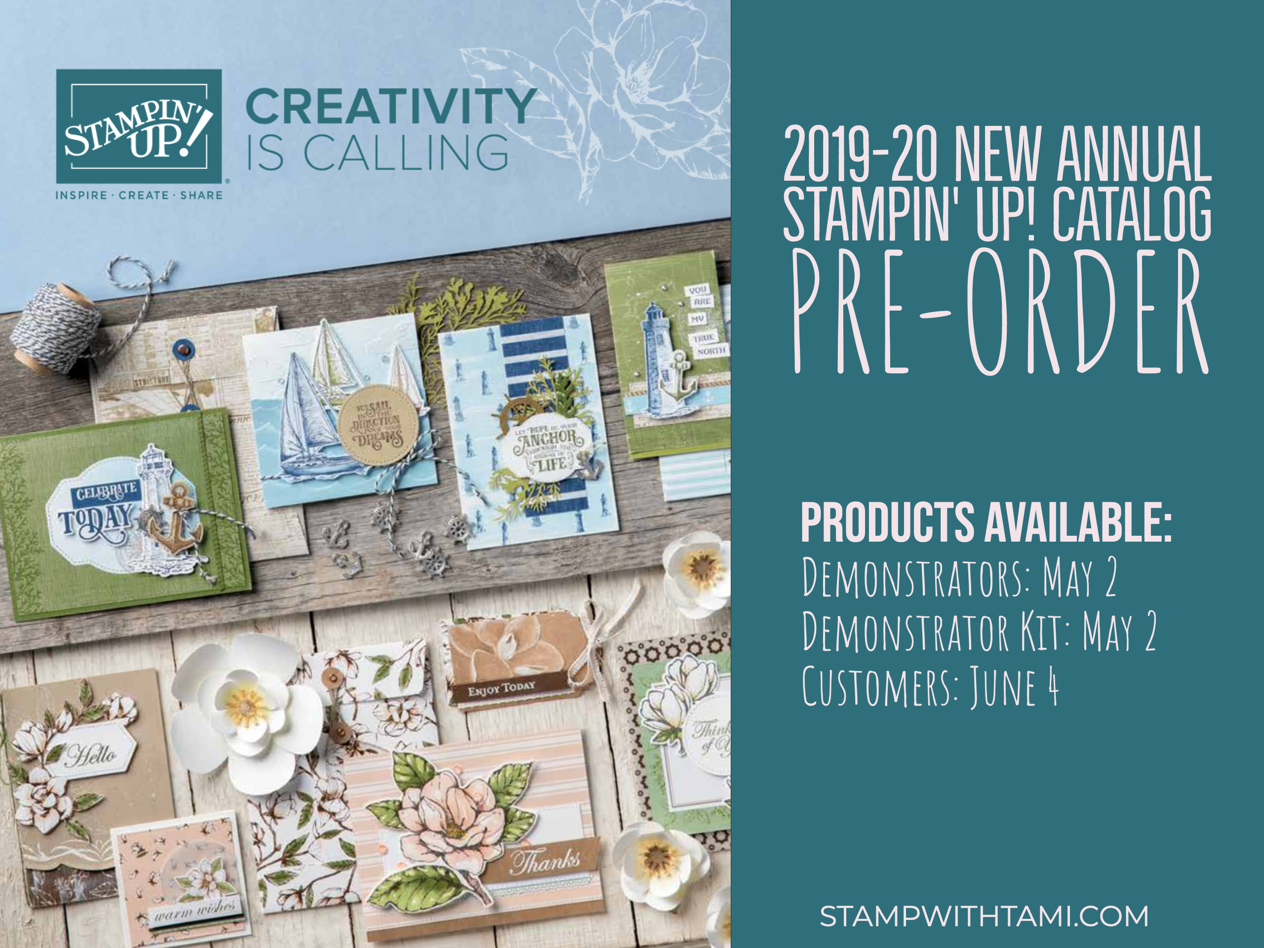 NEWS! Stampin Up New Catalog PreOrder is Happening Now find out how