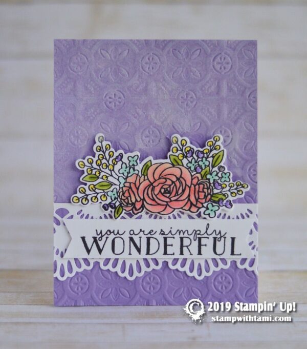 CARD: You are Simply Wonderful from the Bloom & Grow bundle - Stampin ...