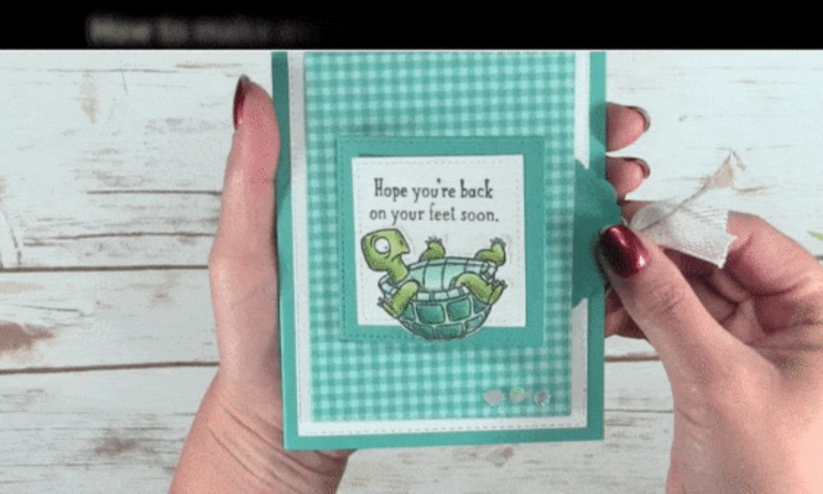 VIDEO: How to make an interactive Pull Tab Flip Card - Stampin' Up!  Demonstrator: Tami White | Stamping, Crafting, & Card-Making