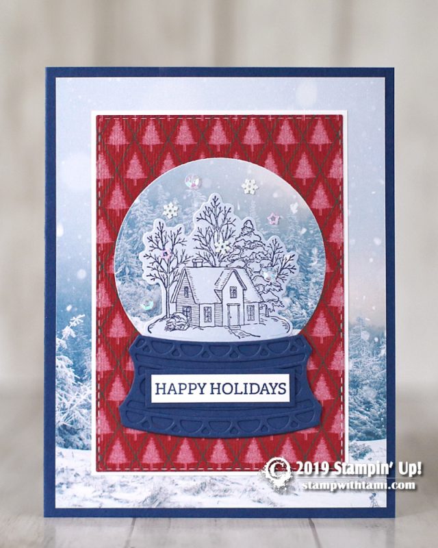Snowflakes Greeting Card Snow Globe Pop Up Christmas 3D Holiday Card