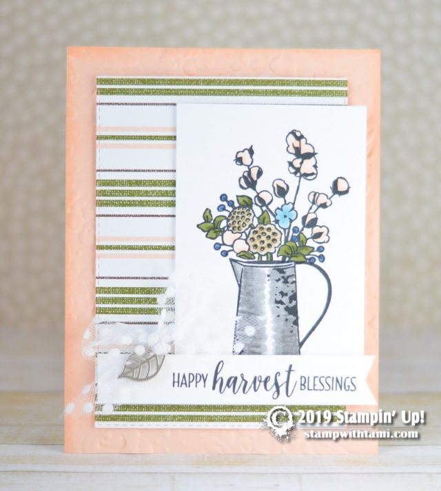 Stamp up harvest blessing stamp set card fall