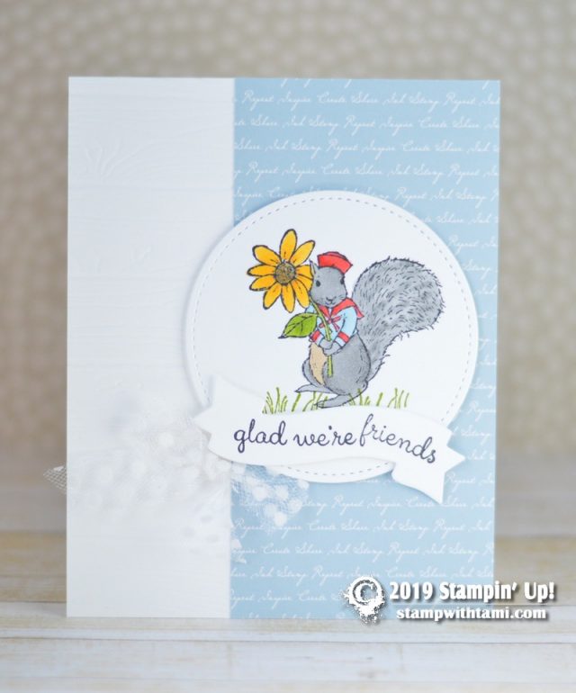 Stampin Up Fable Friends stamp set card