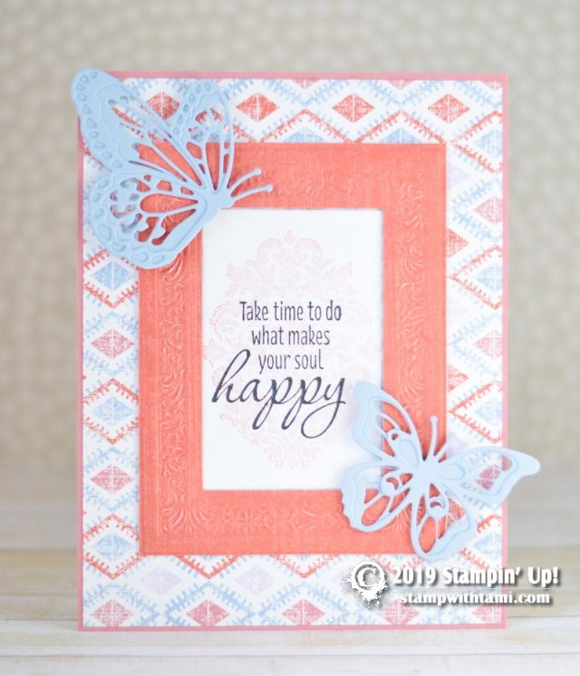 Stampin up woven heirlooms traditions card