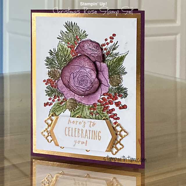 Stampin' Up! outlet Christmas Rose with Rose cut & emboss thinlit